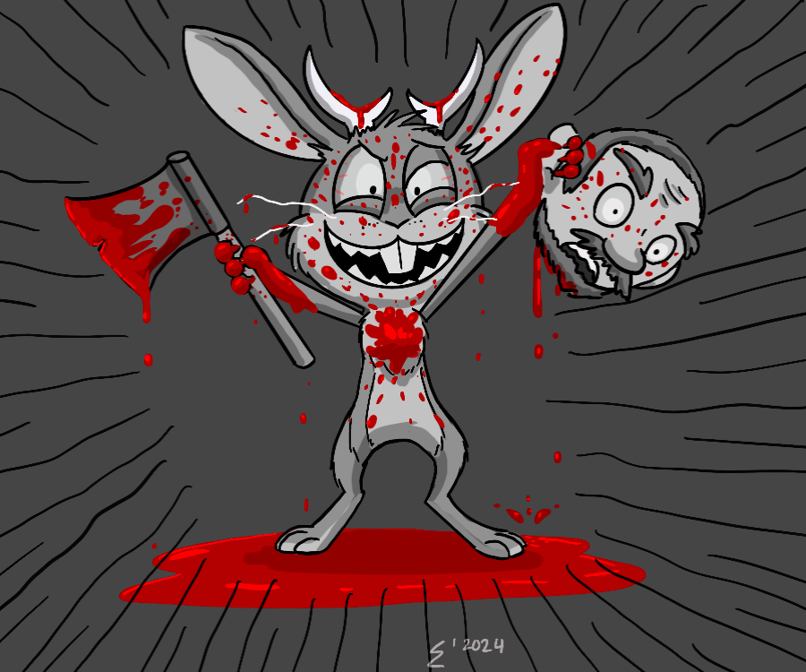 I had never felt so much adrenaline before… killing innocent lives for sport. Is that what it felt like for this motherfucker when he shot my dad? The thrill of the hunt. The smell of the freshly spilled blood… no I-
It couldn’t be the same. He killed the innocent, I killed the guilty. From then on that was my destiny. I became Lumber Jack.